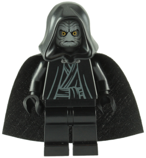 Emperor Palpatine - Light Bluish Gray Head, Black Hands Item No: sw0210