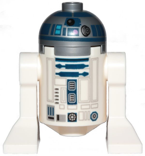 Astromech Droid, R2-D2 - Flat Silver Head, Dark Pink Dots and Large Receptor Item No: sw1085