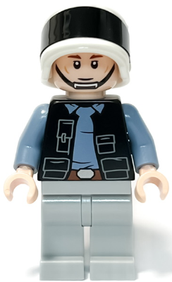 Rebel Fleet Trooper - Male, Vest with Pockets, Black Neck, Reddish Brown Eyebrows Item No: sw1285