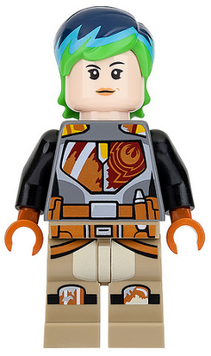 Sabine Wren - Bright Green and Dark Blue Hair Item No: sw0742