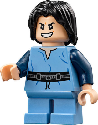 Boba Fett, Young - Medium Blue Shirt, Light Nougat Head Item No: sw0844