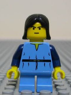 Boba Fett, Young - Medium Blue Shirt, Yellow Head Item No: sw0054