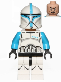 Clone Trooper Lieutenant (Phase 1) - Printed Legs, Scowl Item No: sw0629