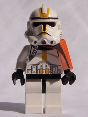 Clone Trooper, 327th Star Corps (Phase 2) - Black Head, Orange Cloth Pauldron Item No: sw0128