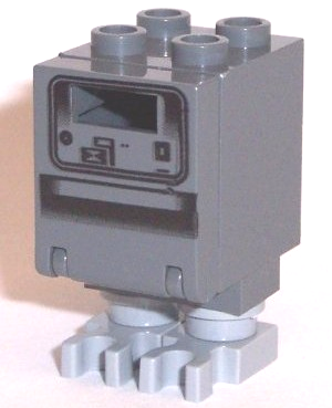 Gonk Droid (GNK Power Droid), Dark Bluish Gray Body and Light Bluish Gray Legs Item No: sw0073a