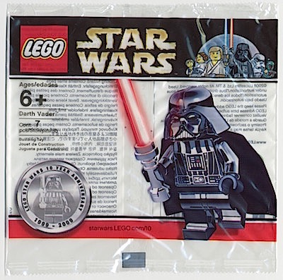 sw218promo - Darth Vader 10th Year Anniversary Promotional Minifigure polybag