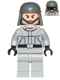 Imperial AT-ST Pilot / Driver (Plain Helmet, Dual Sided Head) Item No: sw0401