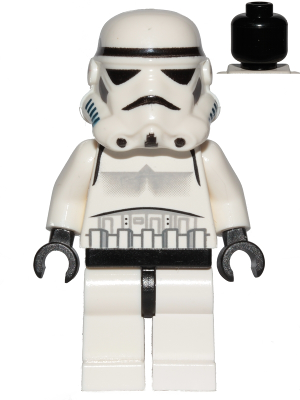 Imperial Stormtrooper - Black Head, Solid Mouth Helmet Item No: sw0036b