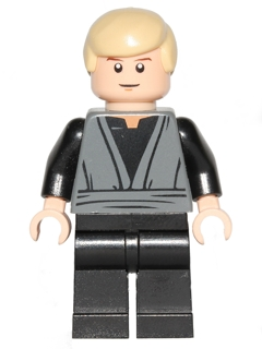 Luke Skywalker (Dark Bluish Gray Jedi Robe) Item No: sw0395