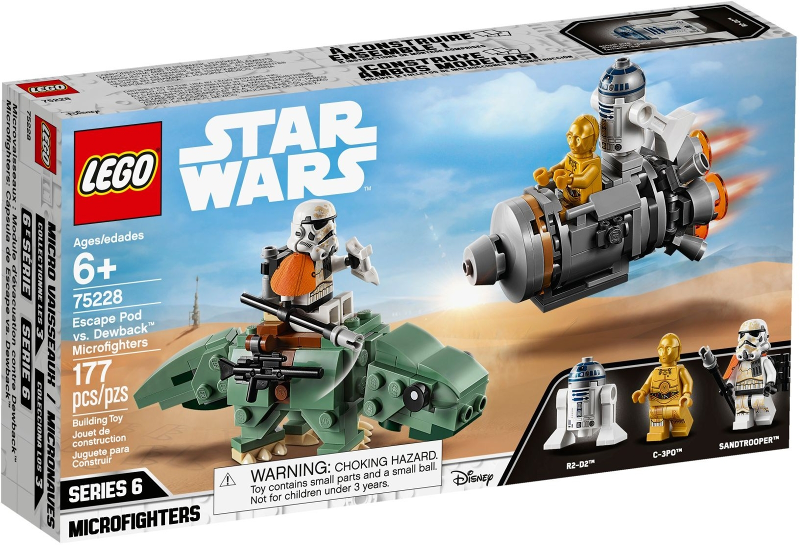 75228 Escape Pod vs. Dewback Microfighters