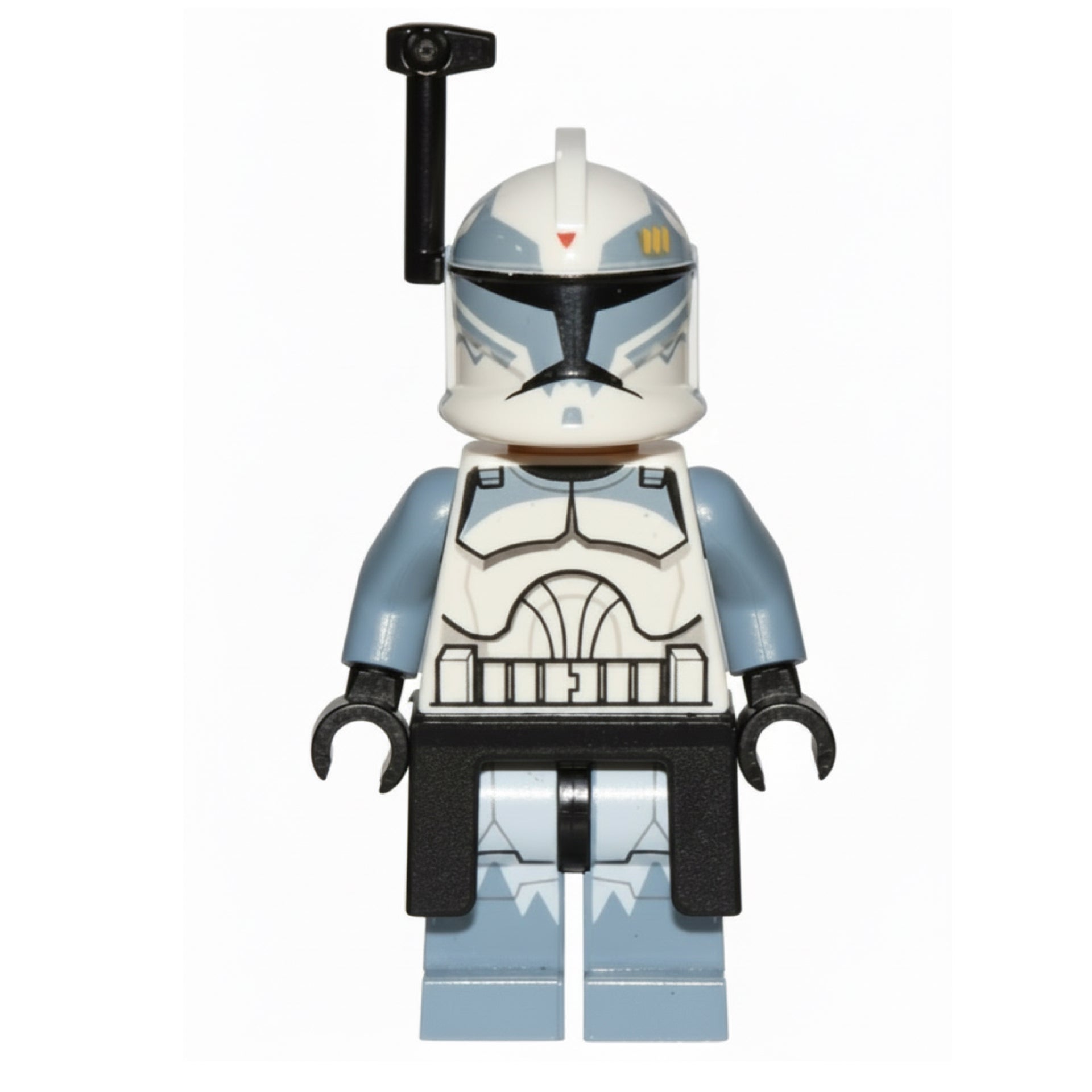 Clone Trooper Commander Wolffe, 104th Battalion 'Wolfpack' (Phase 1) - Black Rangefinder and Kama, Sand Blue Markings, Large Eyes Item No: sw0330