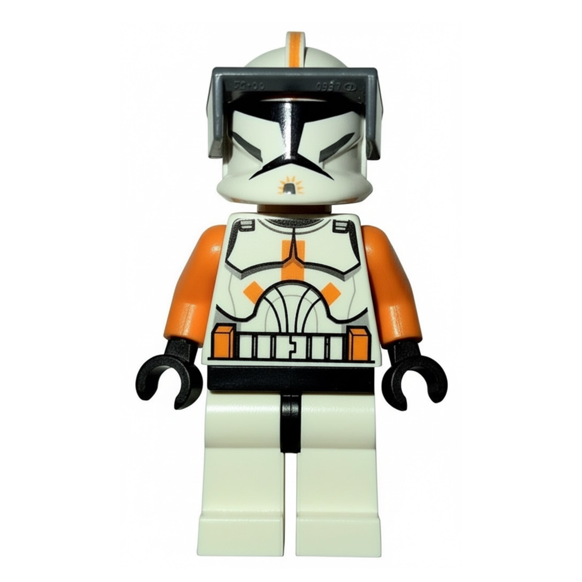 Clone Trooper Commander Cody, 212th Attack Battalion (Phase 1) - Dark Bluish Gray Visor, Large Eyes Item No: sw0341