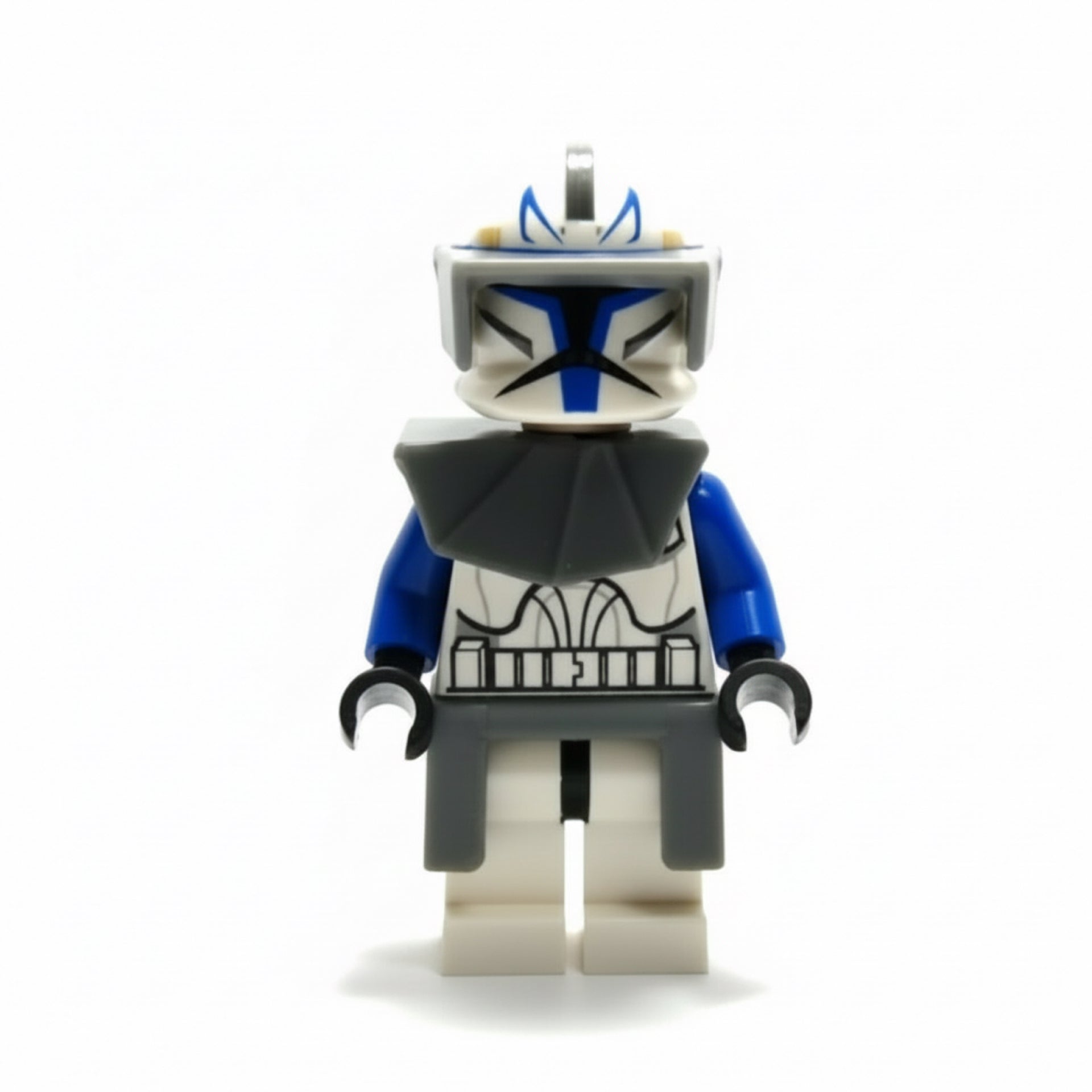Clone Trooper Captain Rex, 501st Legion (Phase 1) - Dark Bluish Gray Visor, Pauldron, and Kama, Large Eyes Item No: sw0194