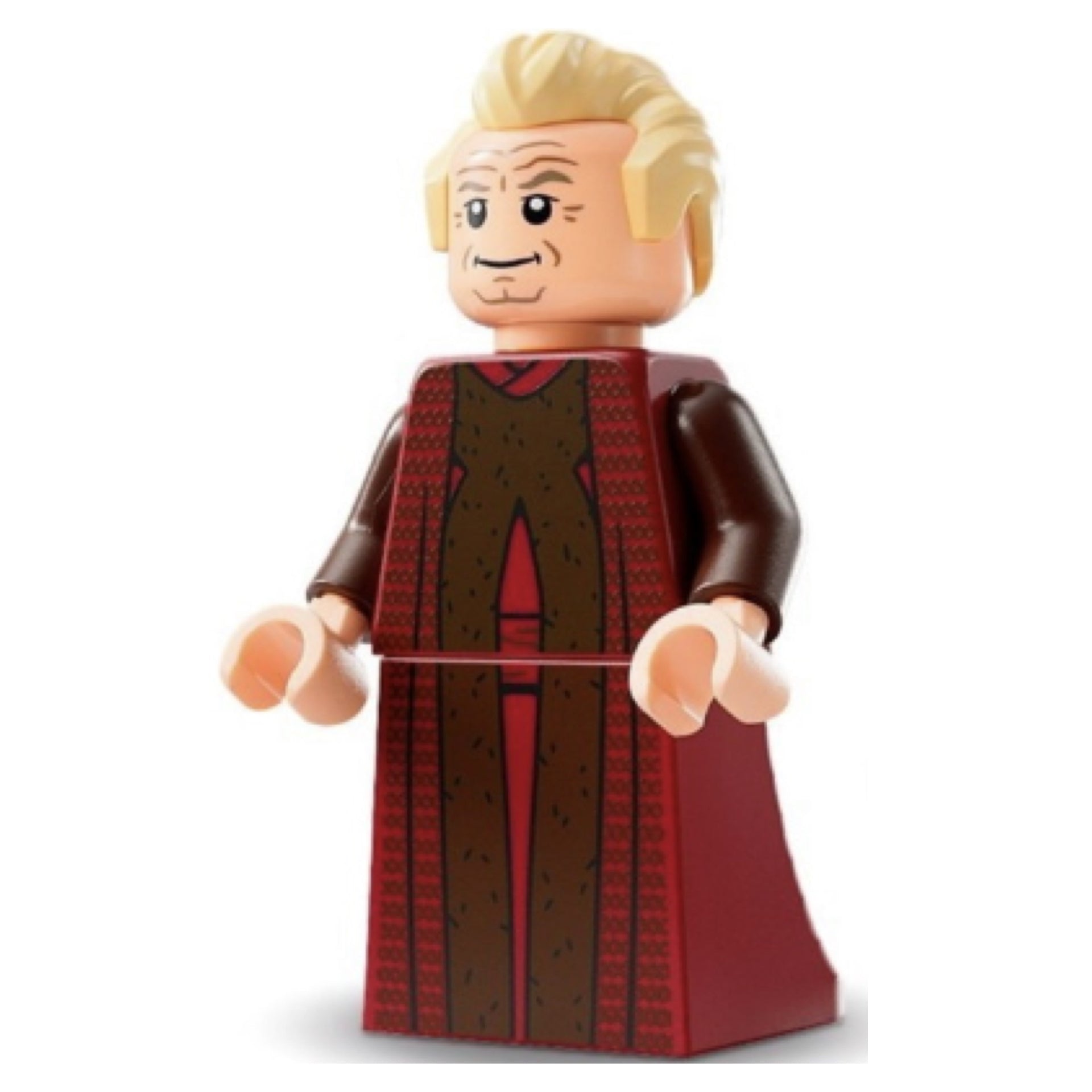 Chancellor Palpatine - Dark Red Outfit, Skirt, Tan Hair Item No: sw1306