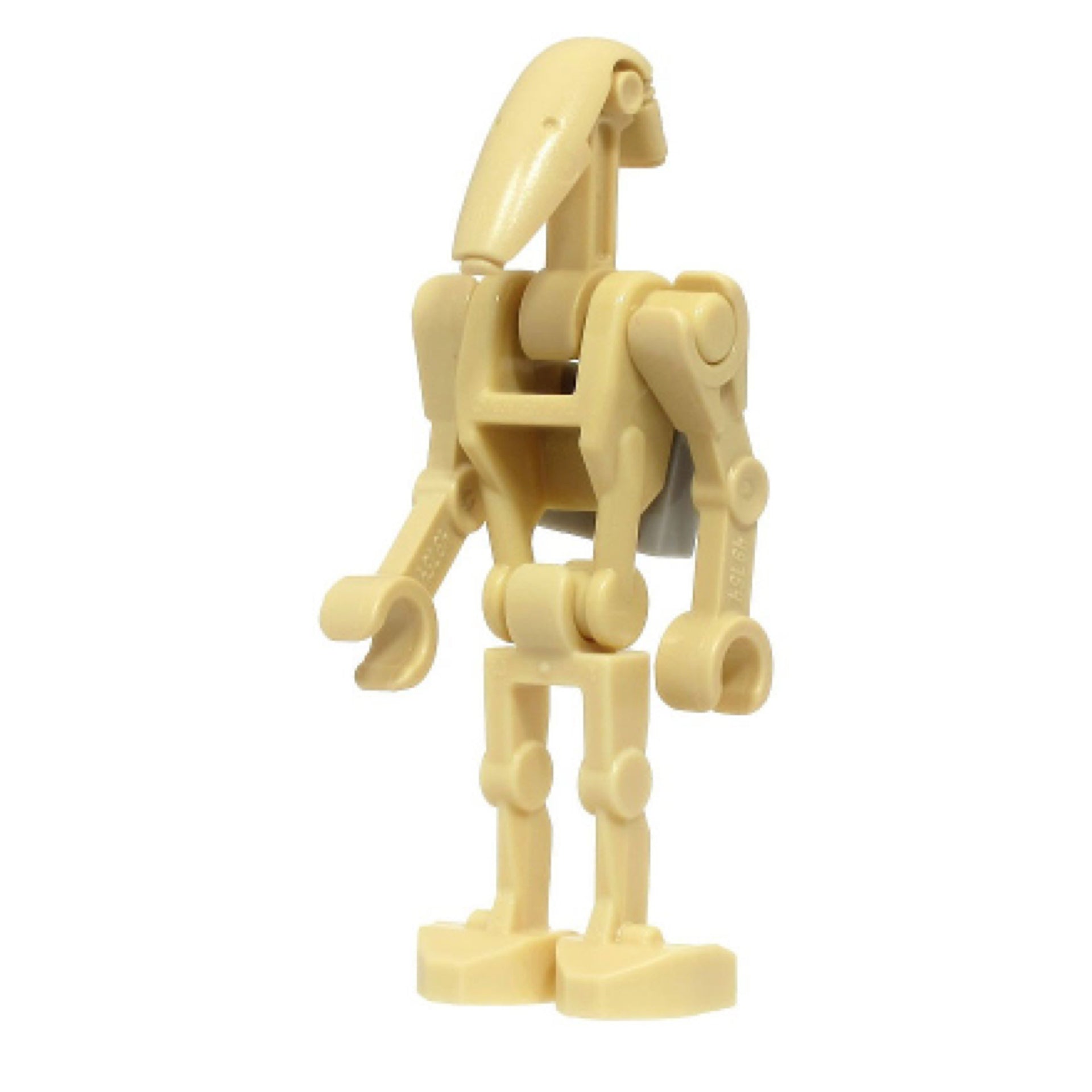 Battle Droid - Tan, Angled Arms, Light Bluish Gray Clip on Back Item No: sw1320