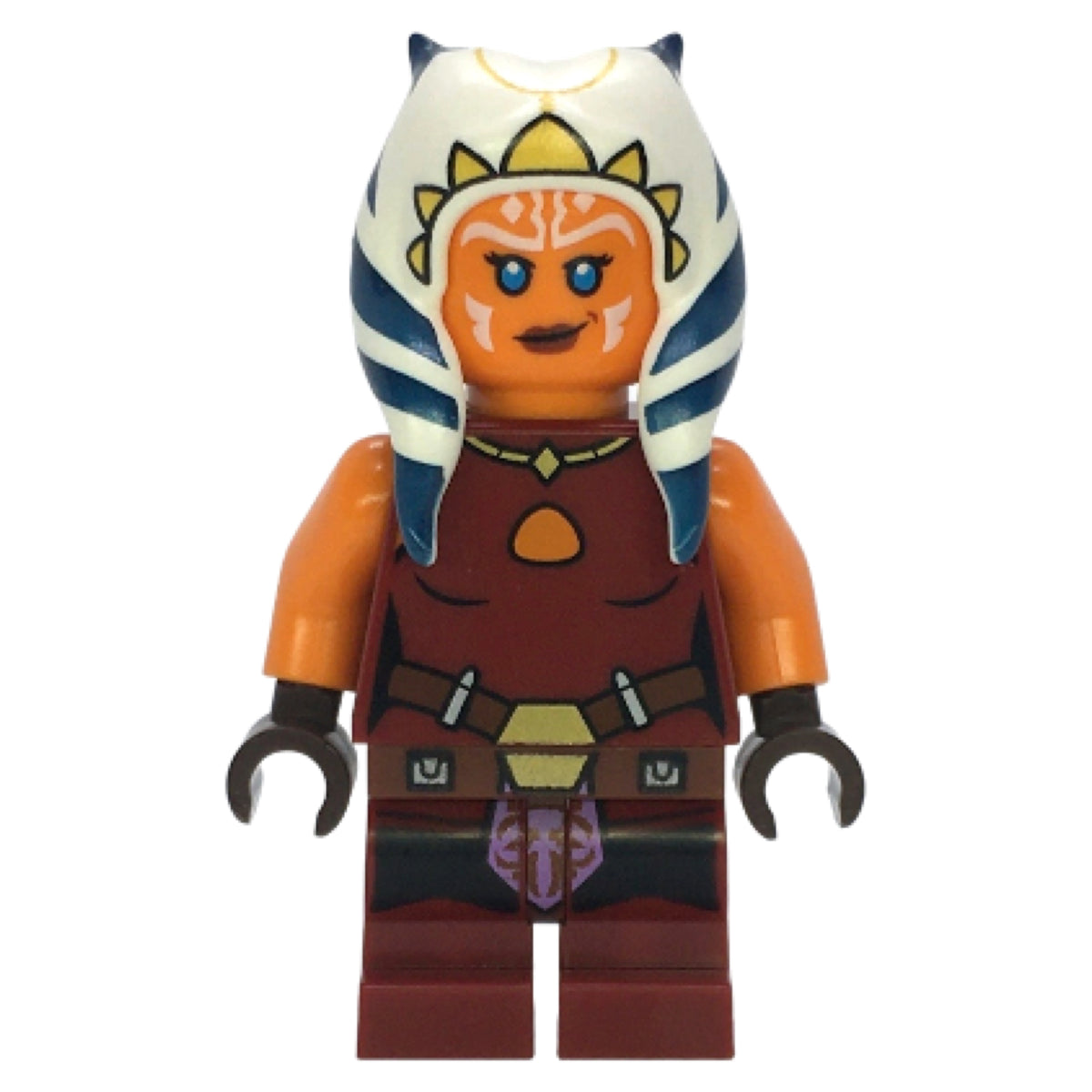 Ahsoka Tano (Padawan) - Dark Red Backless Vest with Necklace and Belt,
