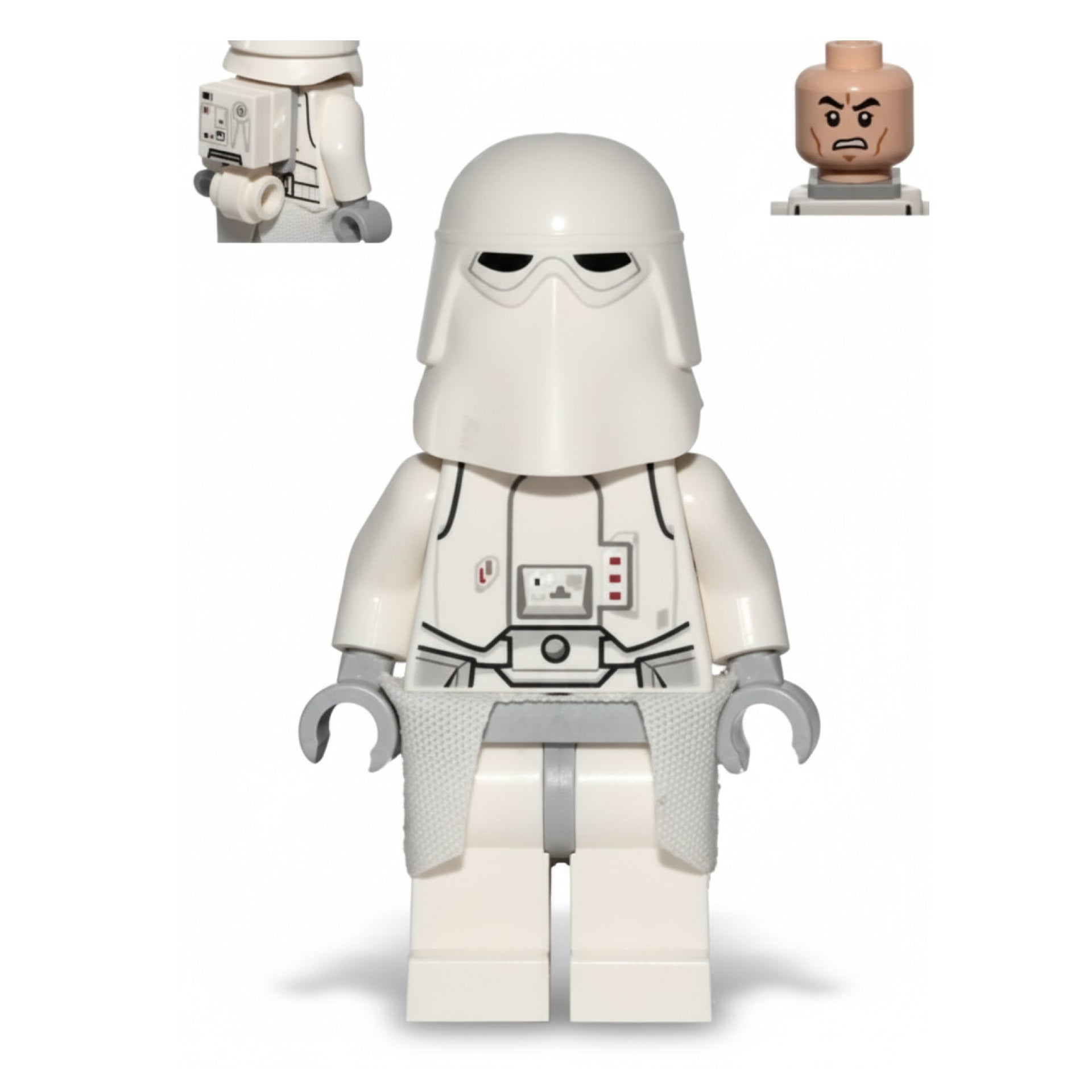 Snowtrooper, Light Bluish Gray Hips, Light Bluish Gray Hands, White Kama Item No: sw0568