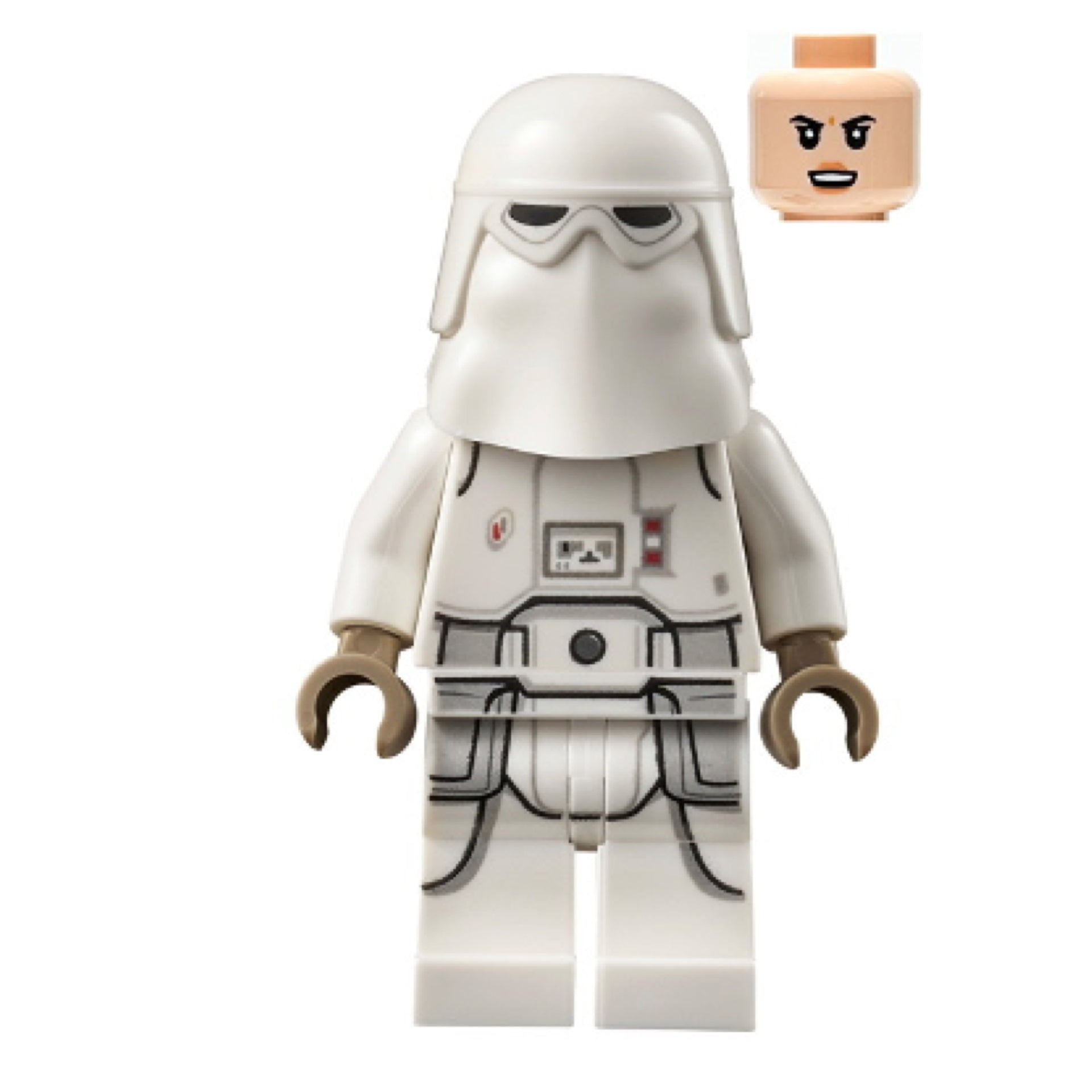 nowtrooper - Female, Printed Legs, Dark Tan Hands, Light Nougat Head, Angry Smile Item No: sw1178