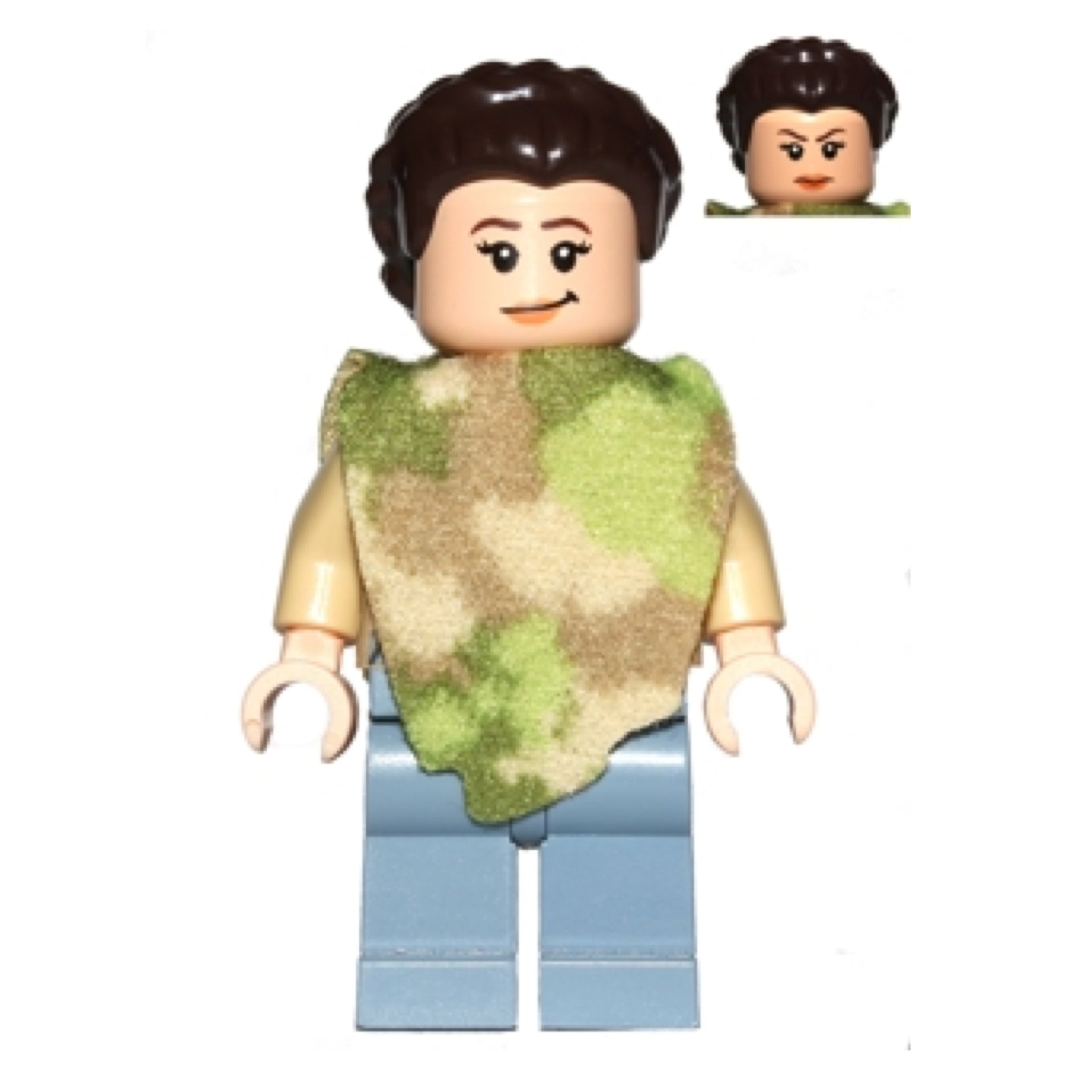 Princess Leia - Endor Outfit, Dark Tan Jacket, Camouflage Cape, Sand Blue Legs Item No: sw0643