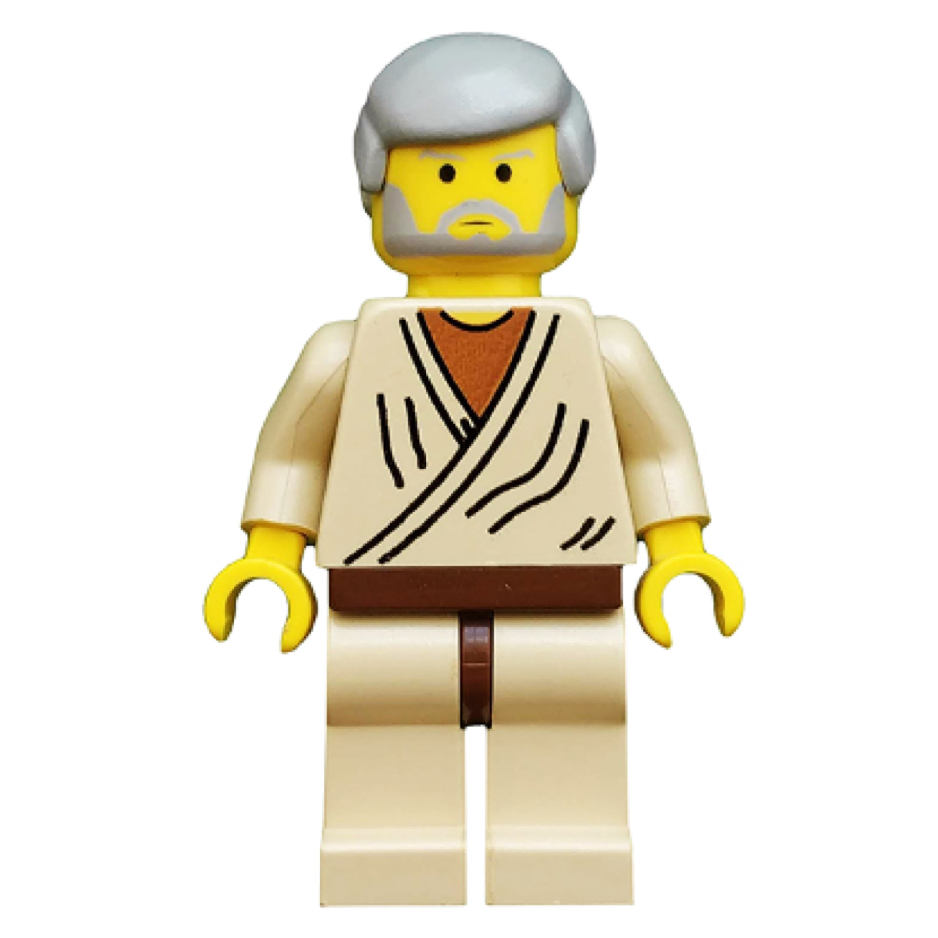 Obi-Wan Kenobi - Old, Yellow Head, Light Gray Hair Item No: sw0023