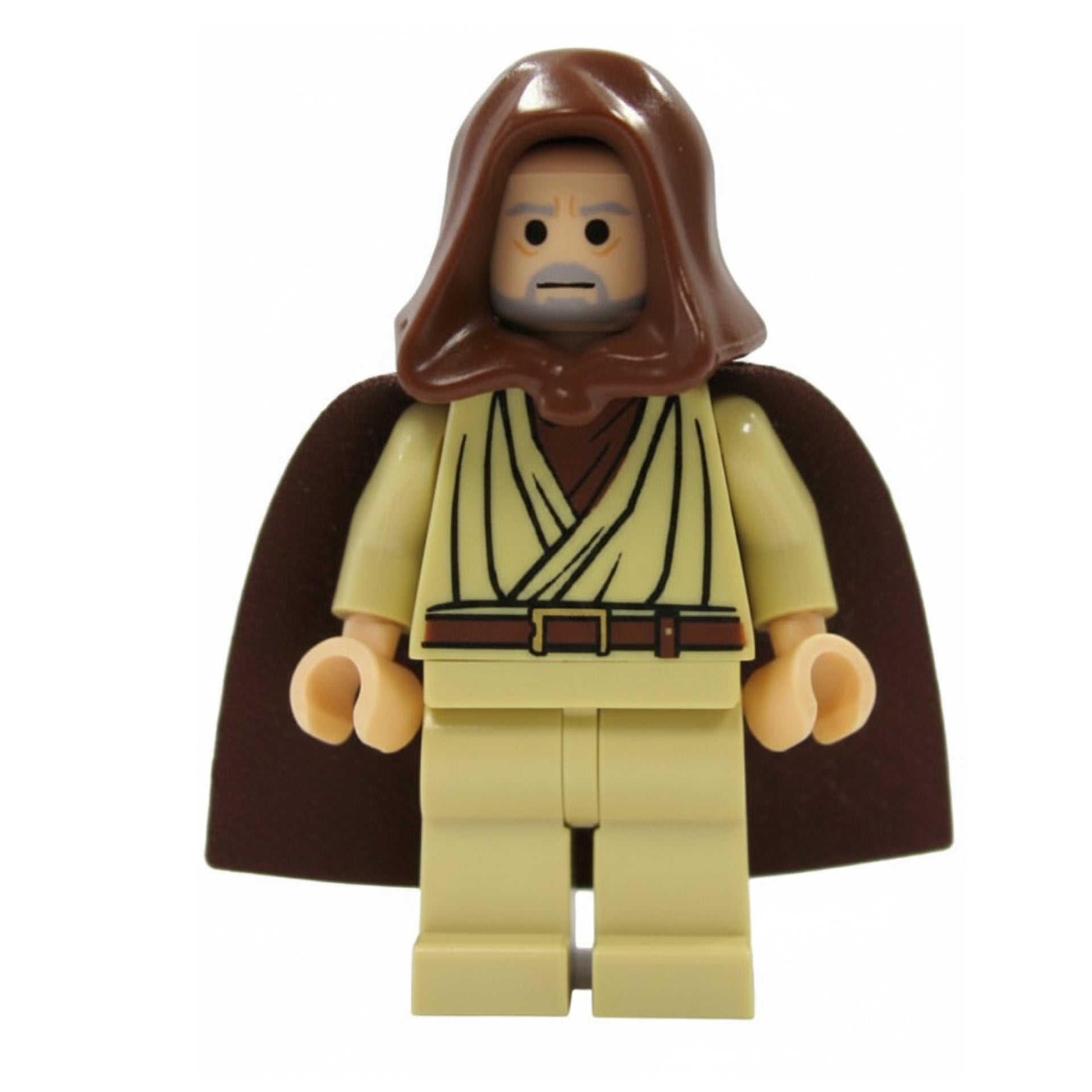 Obi-Wan Kenobi - Old, Reddish Brown Hood and Cape, Black Eyes Item No: sw0206