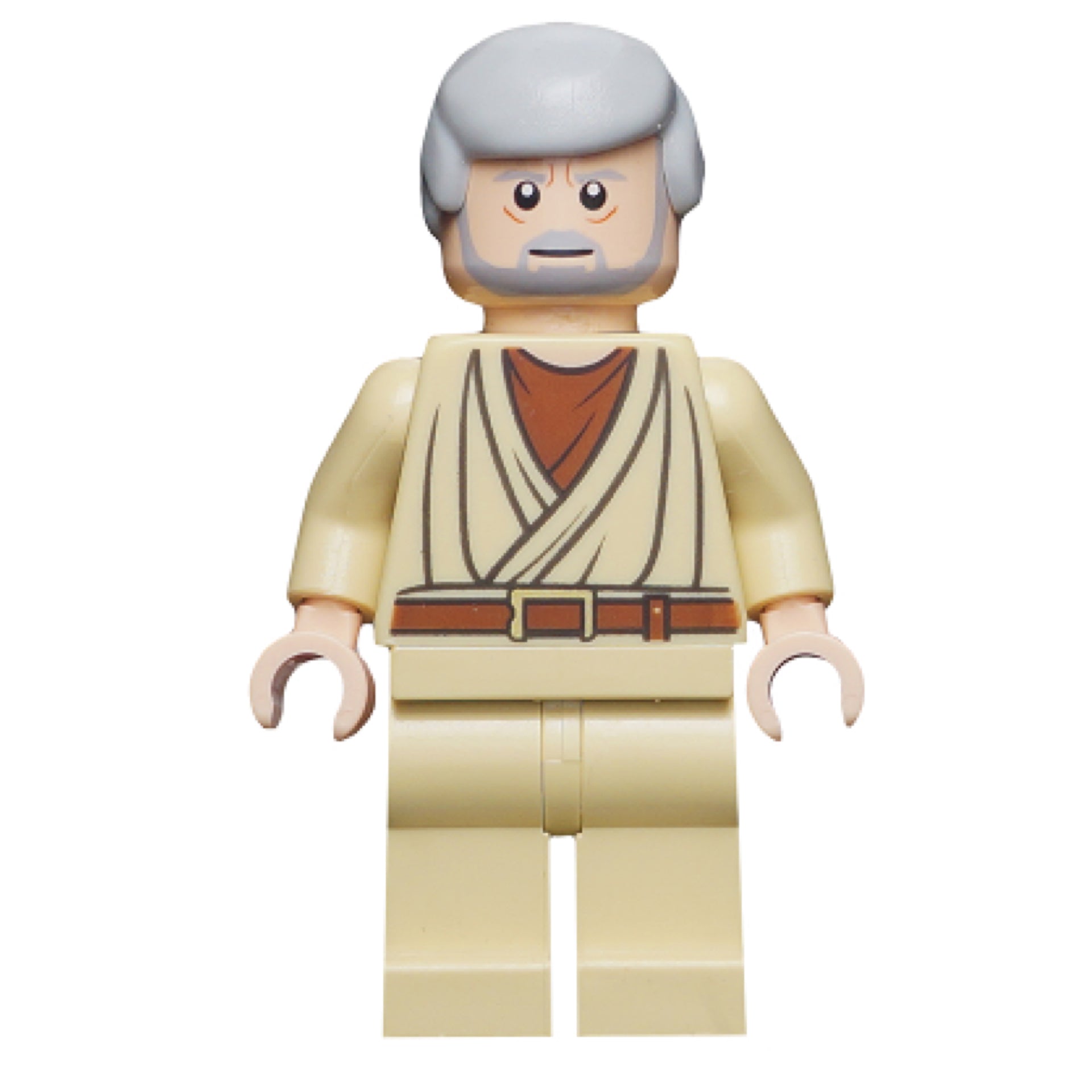 Obi-Wan Kenobi - Old, Light Bluish Gray Hair and Beard, Eyes with Glints Item No: sw0274
