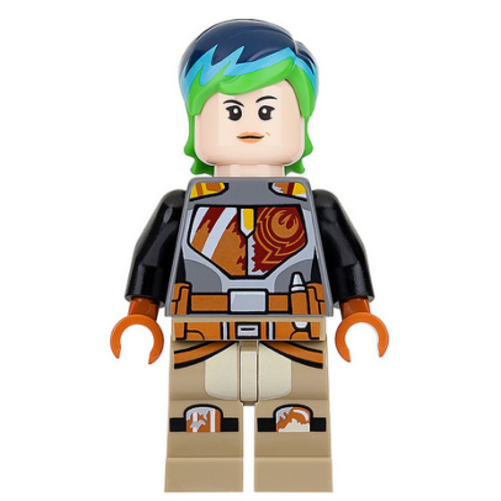 Sabine Wren - Bright Green and Dark Blue Hair Item No: sw0742