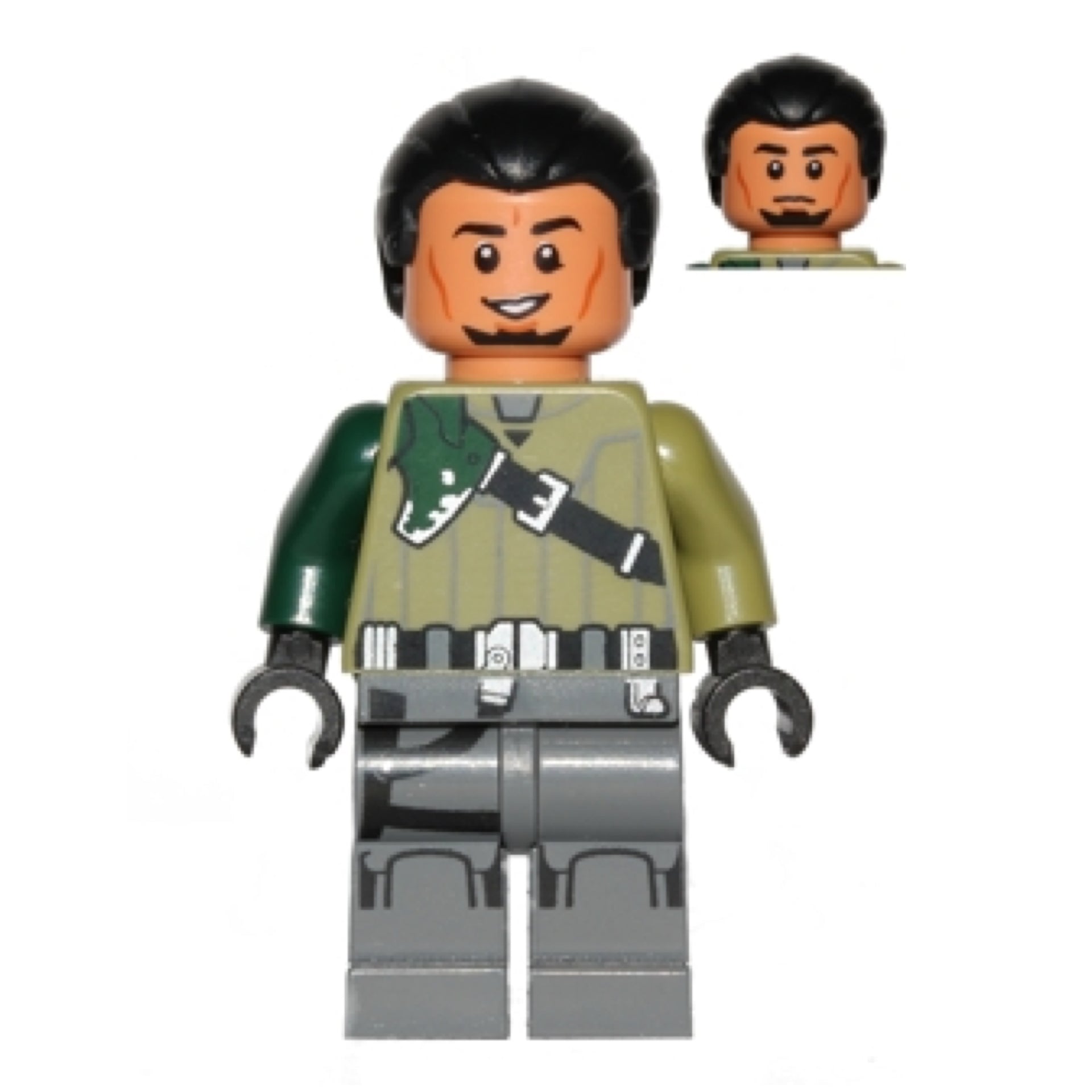 Kanan Jarrus - Black Hair and Eyebrows Item No: sw0577