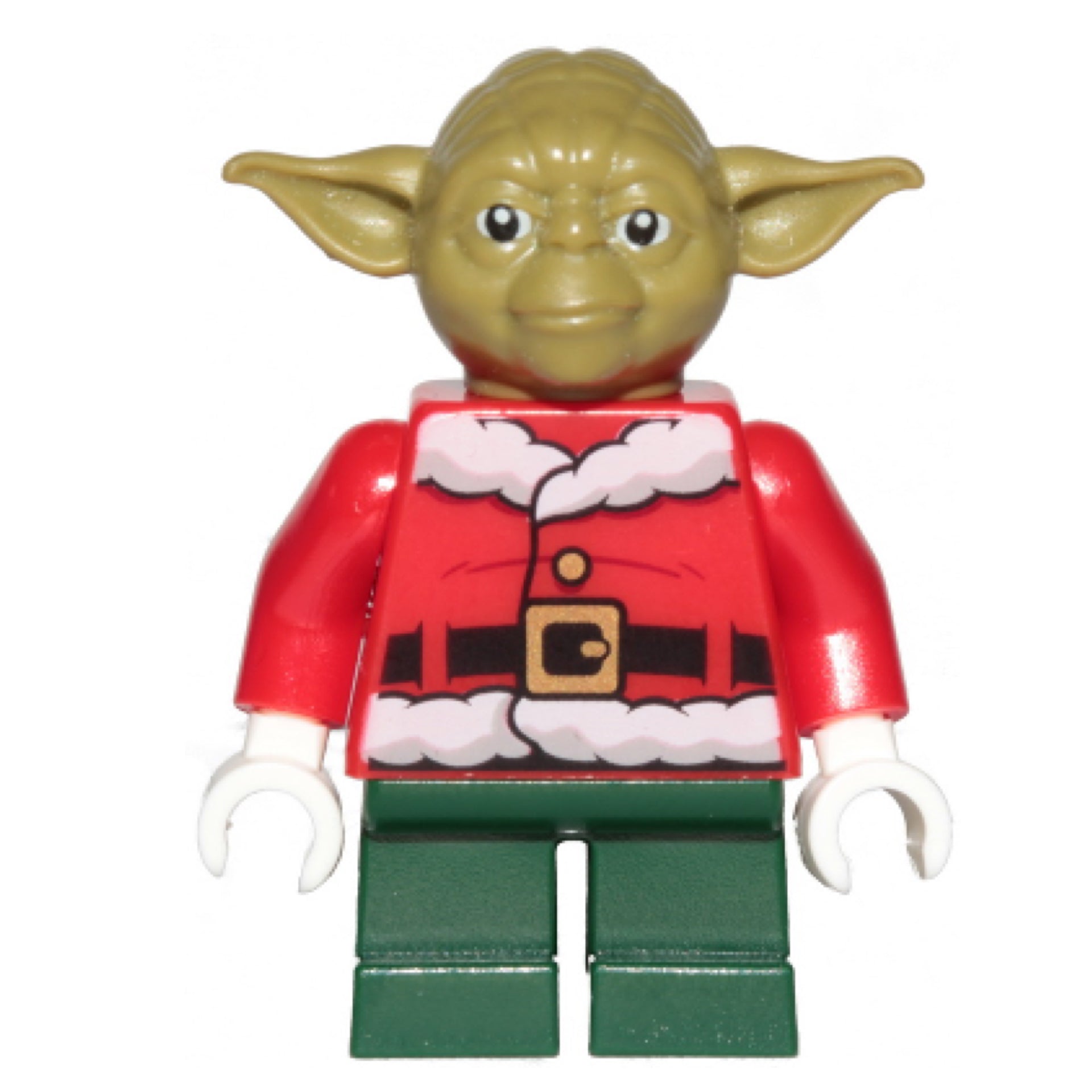Yoda - Olive Green, Red Santa Jacket, Dark Green Short Legs Item No: sw1071