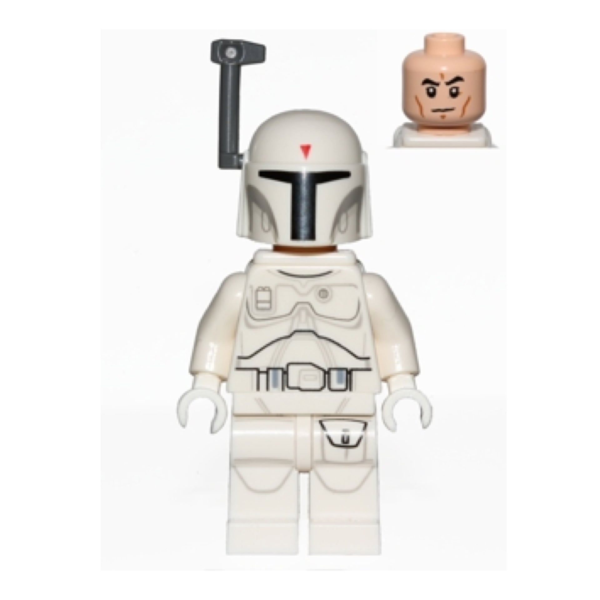 Boba Fett - White, Detailed Pattern Item No: sw0631