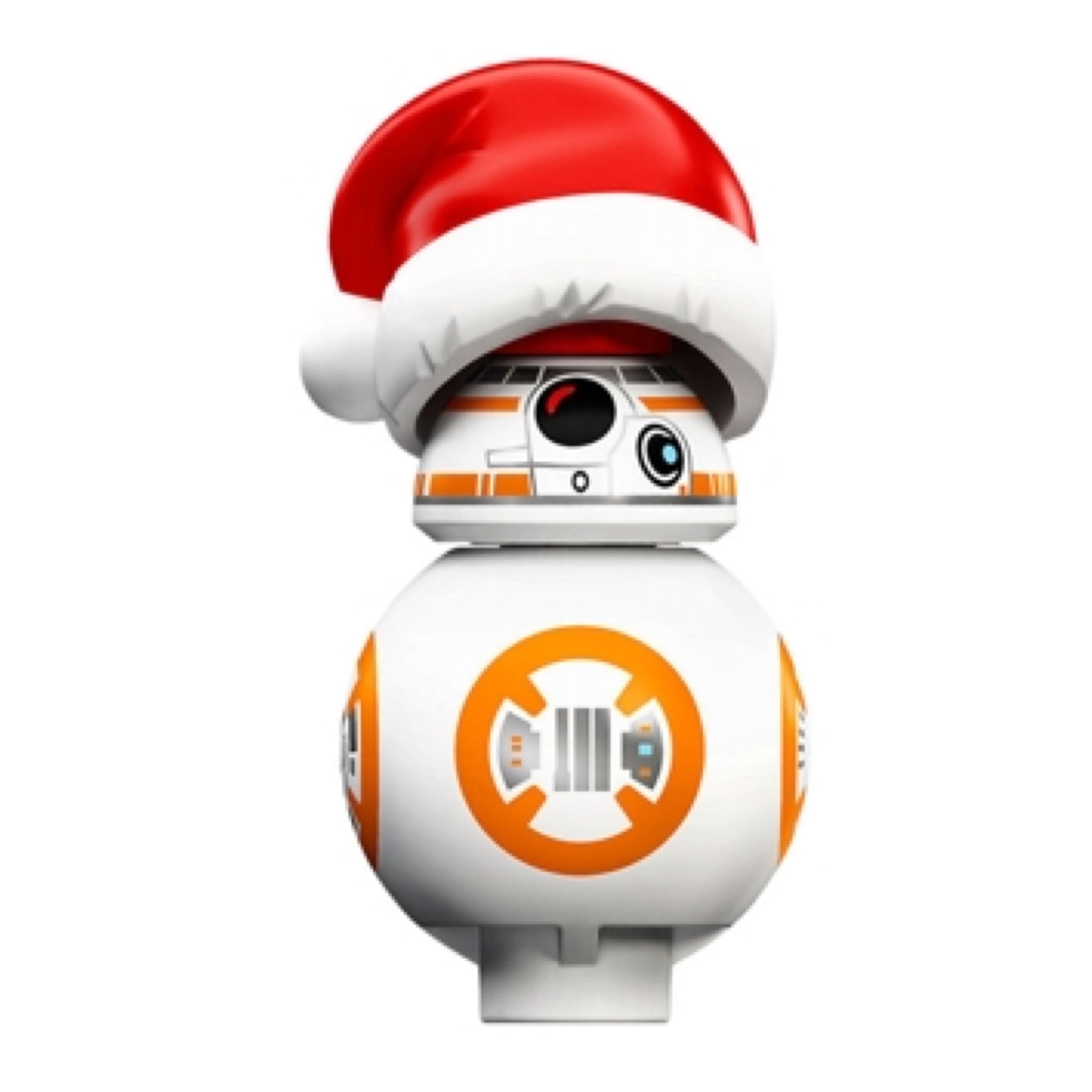 BB-8 with Santa Hat (Small Photoreceptor and Small Black Circle) Item No: sw0874