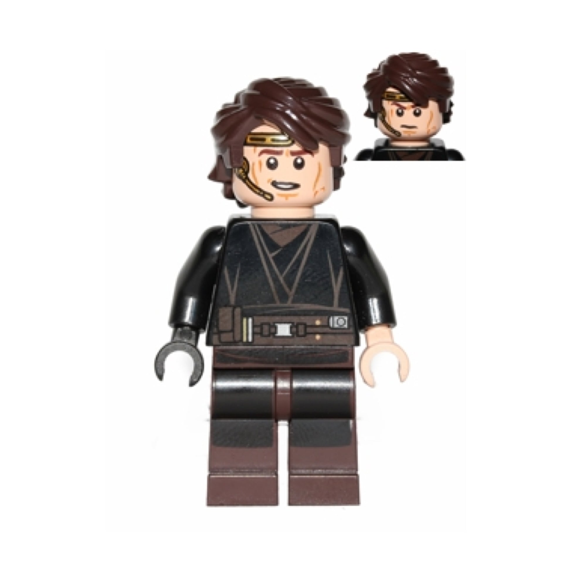 Anakin Skywalker (Dark Brown Legs, Headset) Item No: sw0526