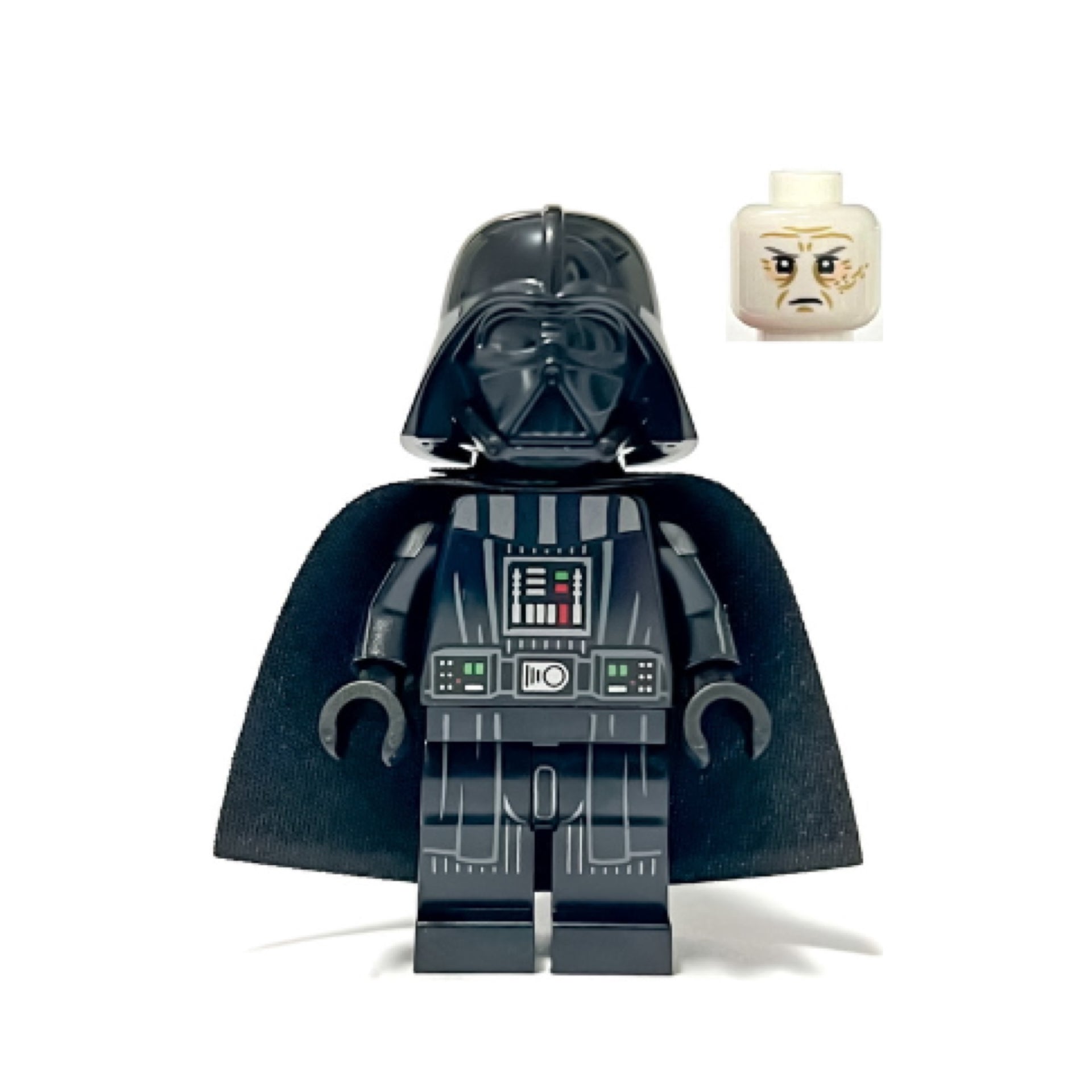 Darth Vader - Printed Arms, Traditional Starched Fabric Cape, White Head with Frown Item No: sw1273