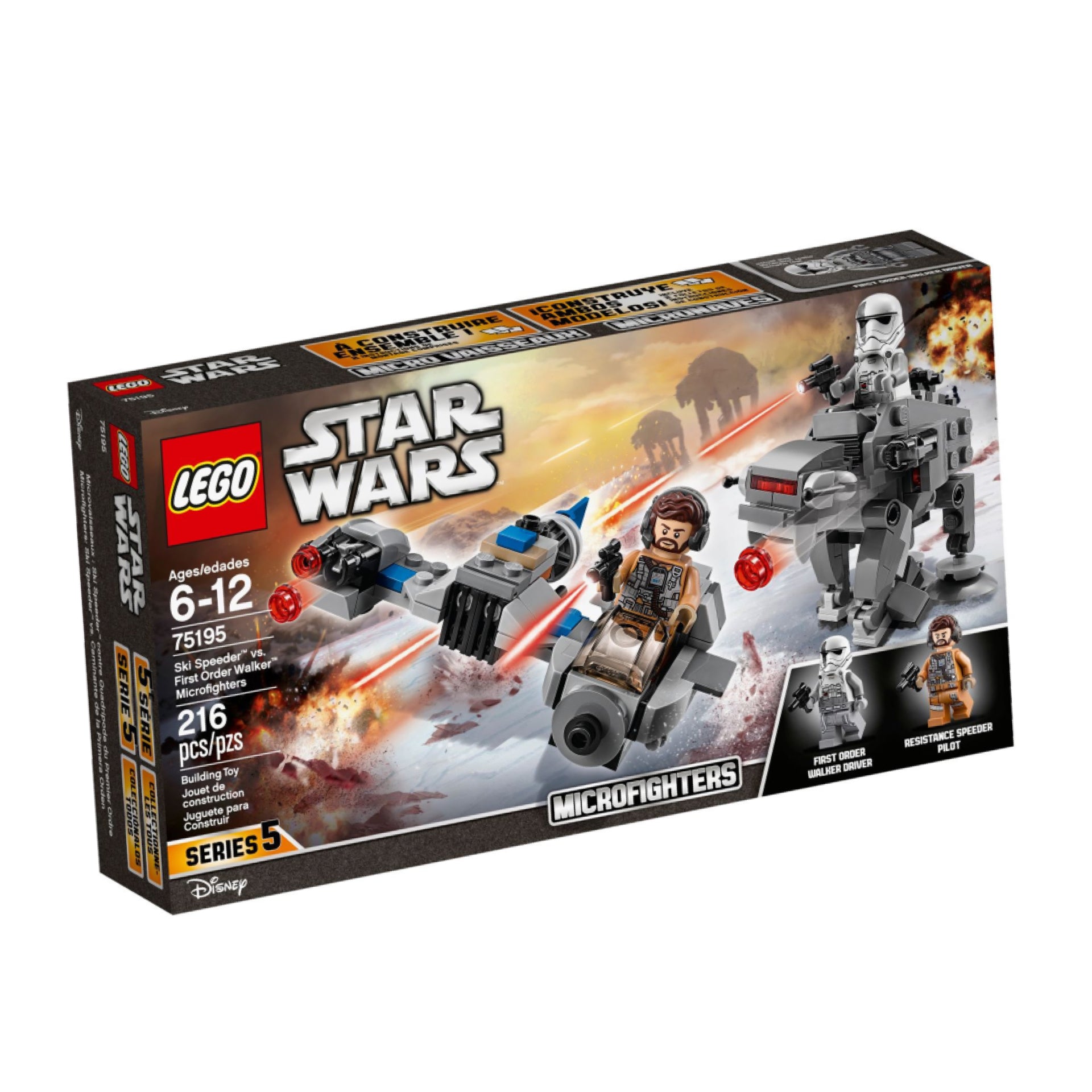 75195 - Ski Speeder vs. First Order Walker Microfighters