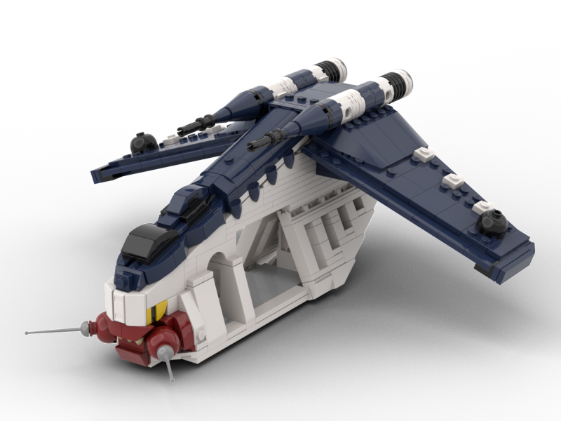 14205: MIDI REPUBLIC GUNSHIP (MUUNILINST 10 DARK BLUE)