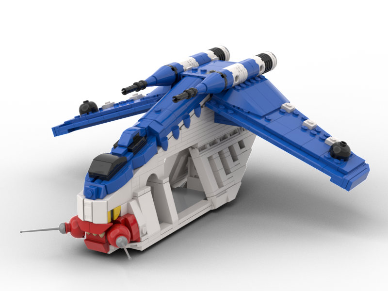 14204: MIDI REPUBLIC GUNSHIP (MUUNILINST 10 BLUE)