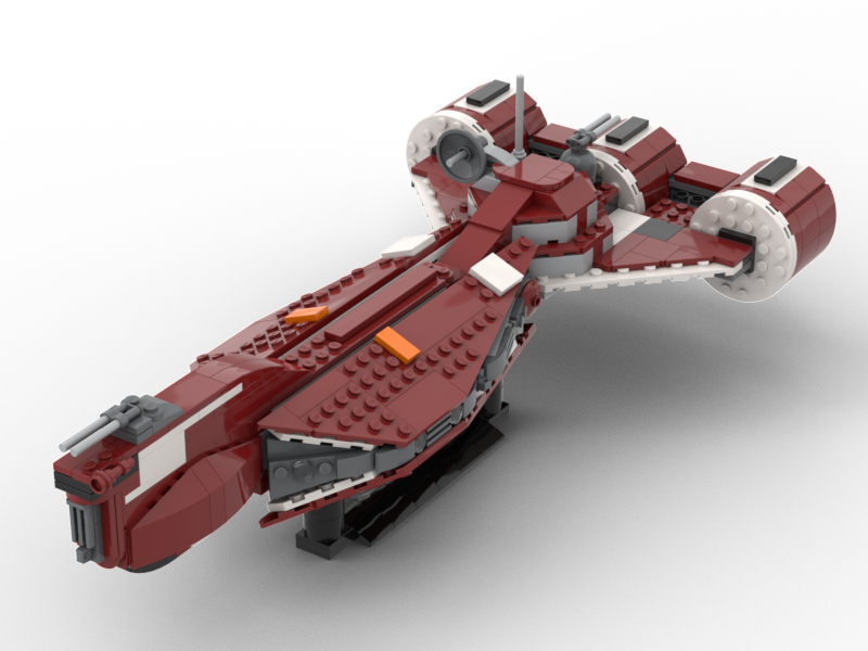 13703: MIDI REPUBLIC FRIGATE (DARK RED)