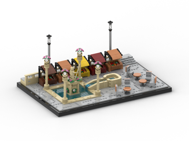 BATTLE ON THEED MARKET MOC