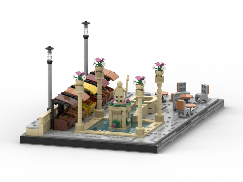 BATTLE ON THEED MARKET MOC