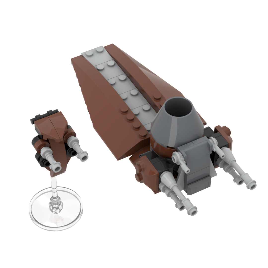 STAP PLUS TRADE FEDERATION CARRIER - HPBRICKS -