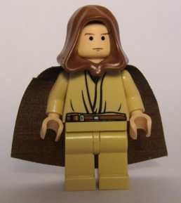 Obi-Wan Kenobi - Young, Light Nougat, Brown Hood and Cape, Tan Legs Item No: sw0173