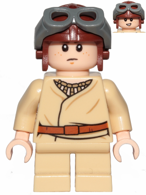 Anakin Skywalker - Short Legs, Reddish Brown Aviator Cap Item No: sw1001
