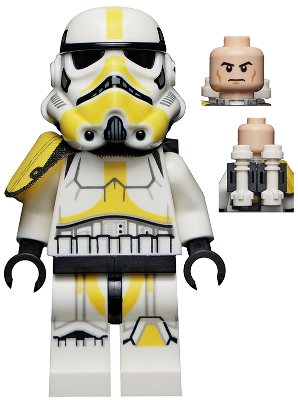 Imperial Artillery Stormtrooper - Male, Light Nougat Head, Cheek Lines Item No: sw1157
