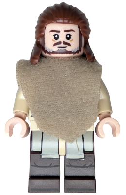Qui-Gon Jinn - Dark Brown Legs, Poncho, Dark Brown Beard Item No: sw1334b