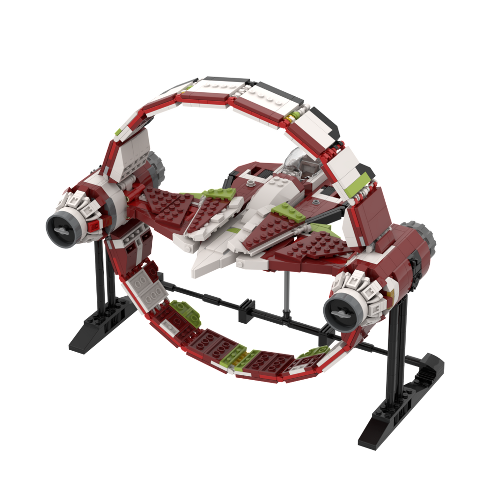 ナッキー 14714: JEDI STARFIGHTER WITH RING (OBI WAN)