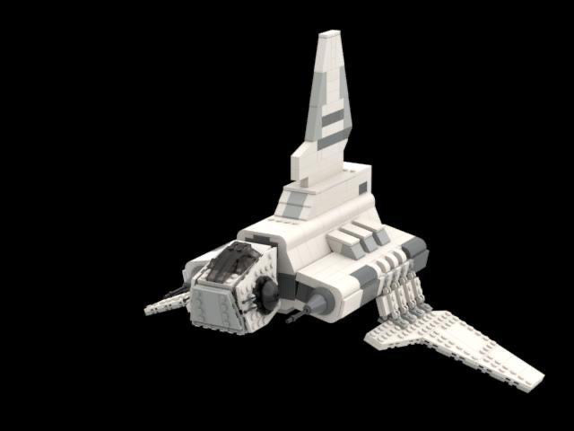 White Rho WHITE IMPERIAL RHO CLASS SHUTTLE – REPUBLICBRICKS