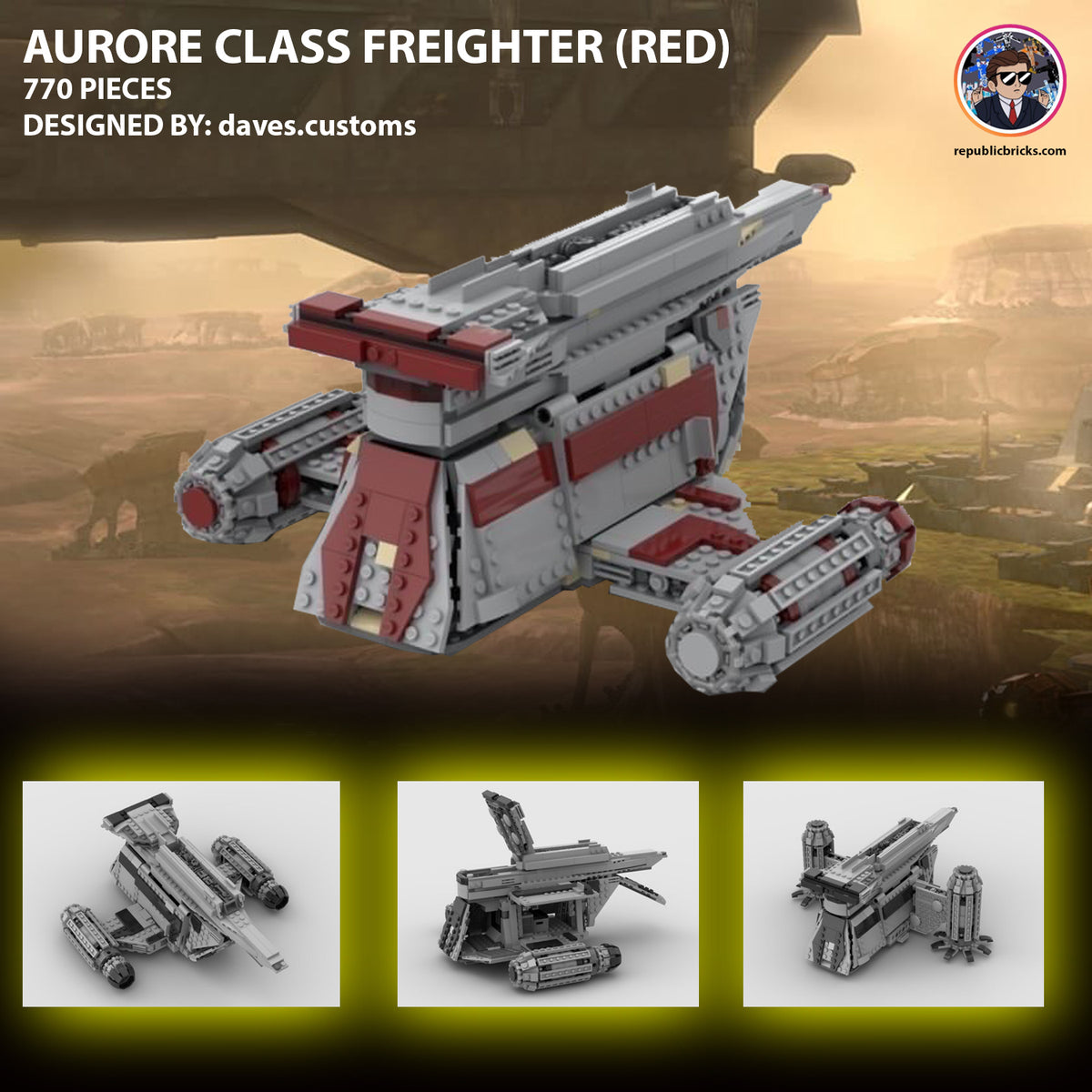 AURORE CLASS FREIGHTER V3 – REPUBLICBRICKS