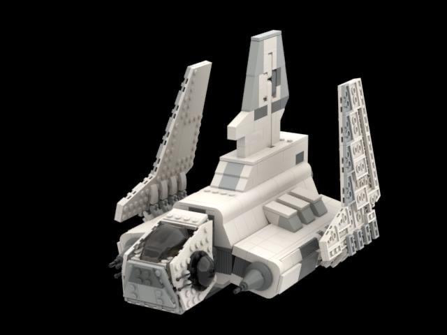 White Rho WHITE IMPERIAL RHO CLASS SHUTTLE – REPUBLICBRICKS